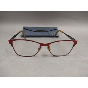 Adin Thomas Eyeglass Frames 52-16-135 Red Full Rim